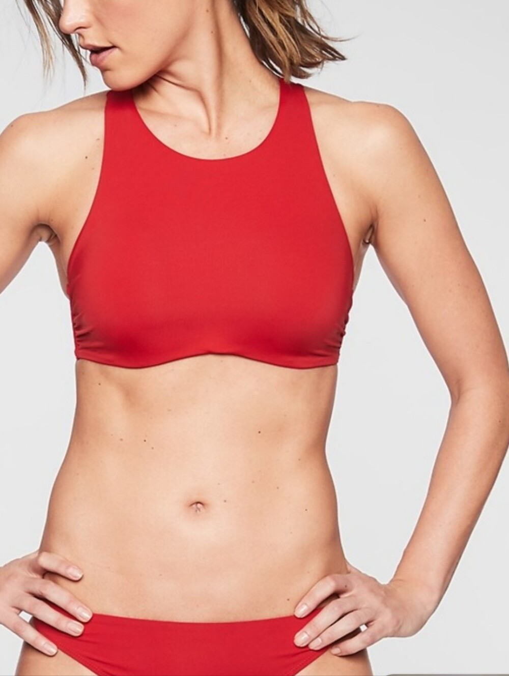 NEW Athleta Maldives Bra Cup Bikini Top Radiant Red 40 B/C